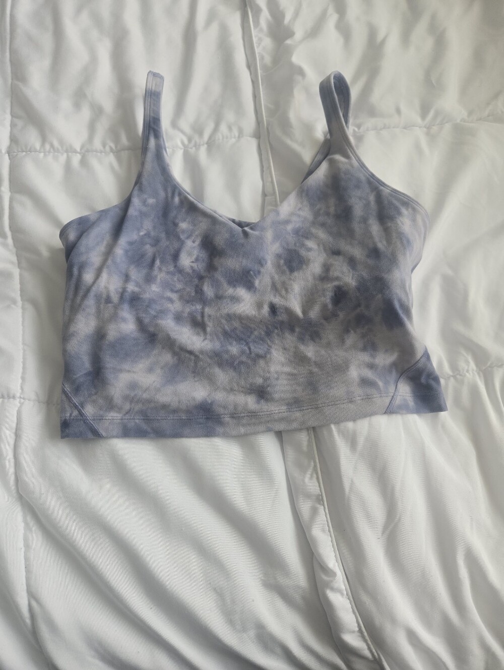 Lululemon Diamond Dye Align Lavender Cropped Tank Top Size 10